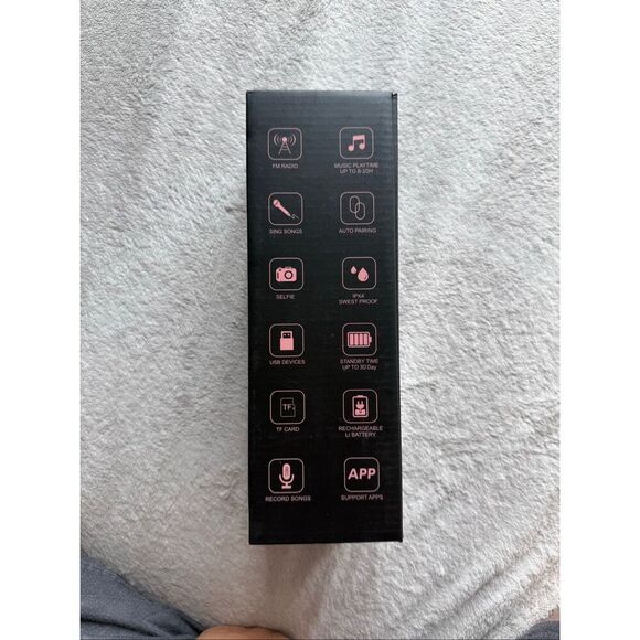 Ovellic Rose Gold Karaoke Microphone For Kids - Picture 3 of 11